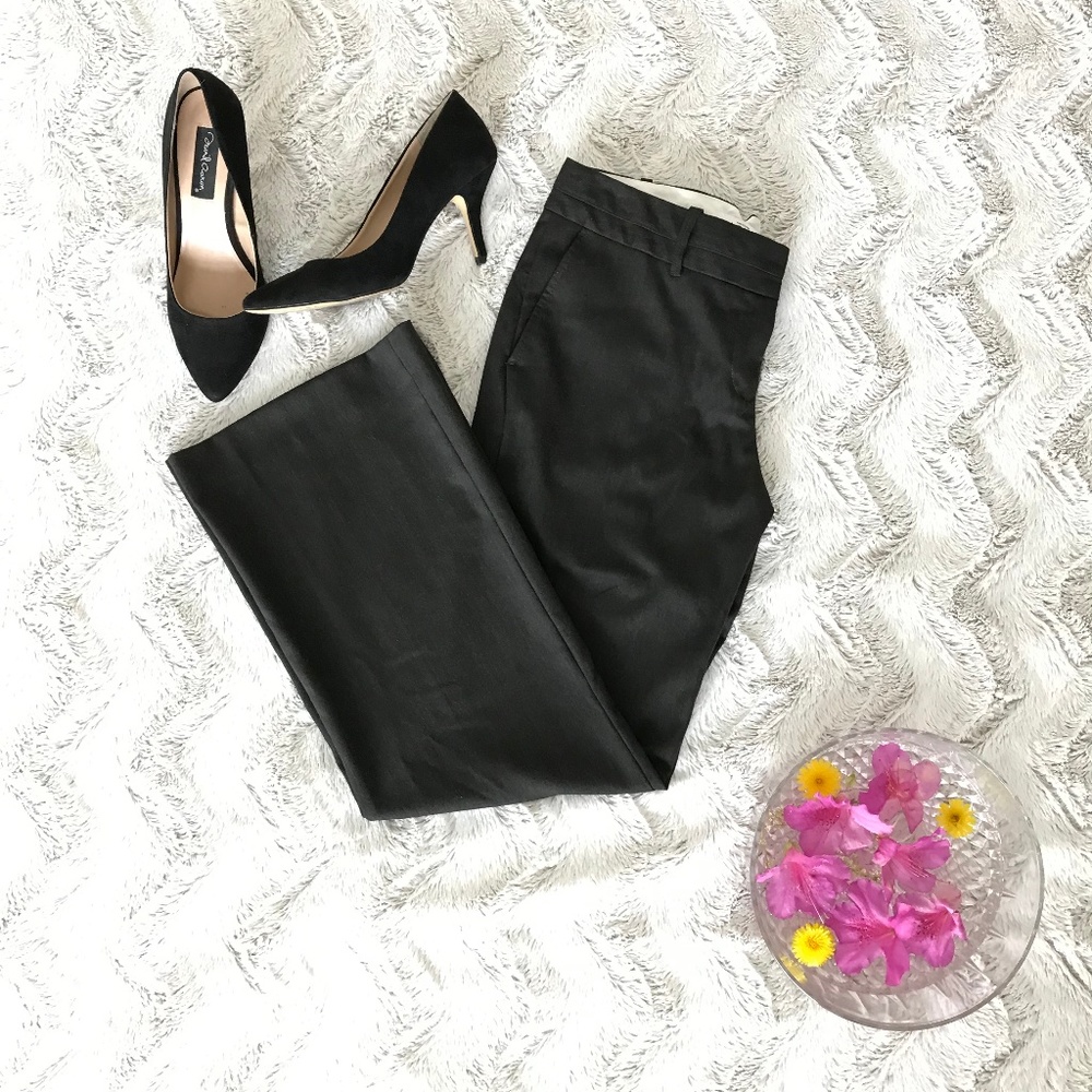 LOFT Petite Julie Trousers Dark Gray 4